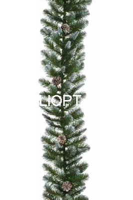 Гирлянда Императорская заснеженная 180см 77002-180