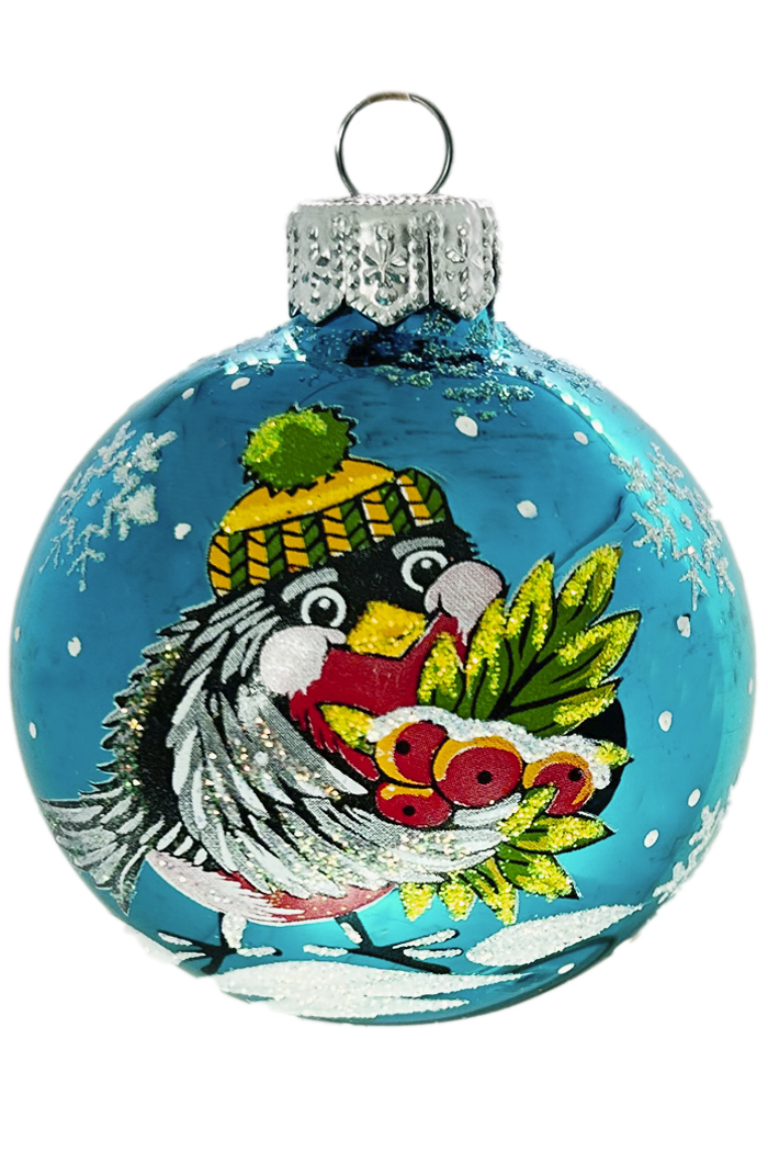 Елочный шар Снегирёк С2425