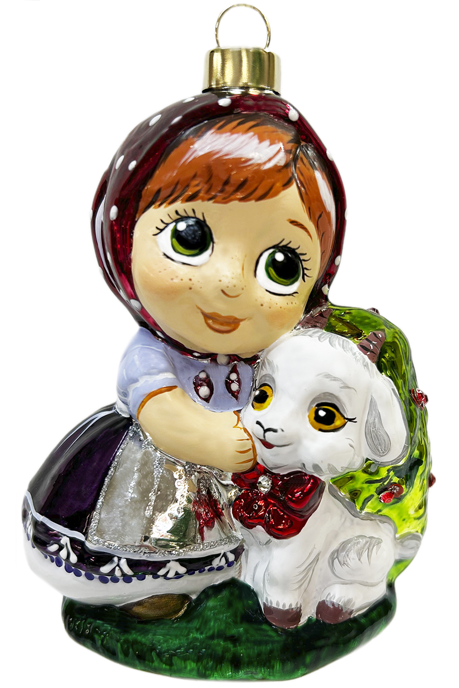Елочное украшение Танюша с козленочком-02  161536302