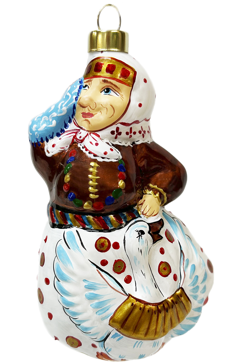 Елочное украшение Бабуся с гусями 161537001