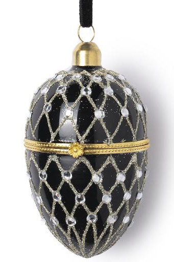 Черное Яйцо со стразами В16683