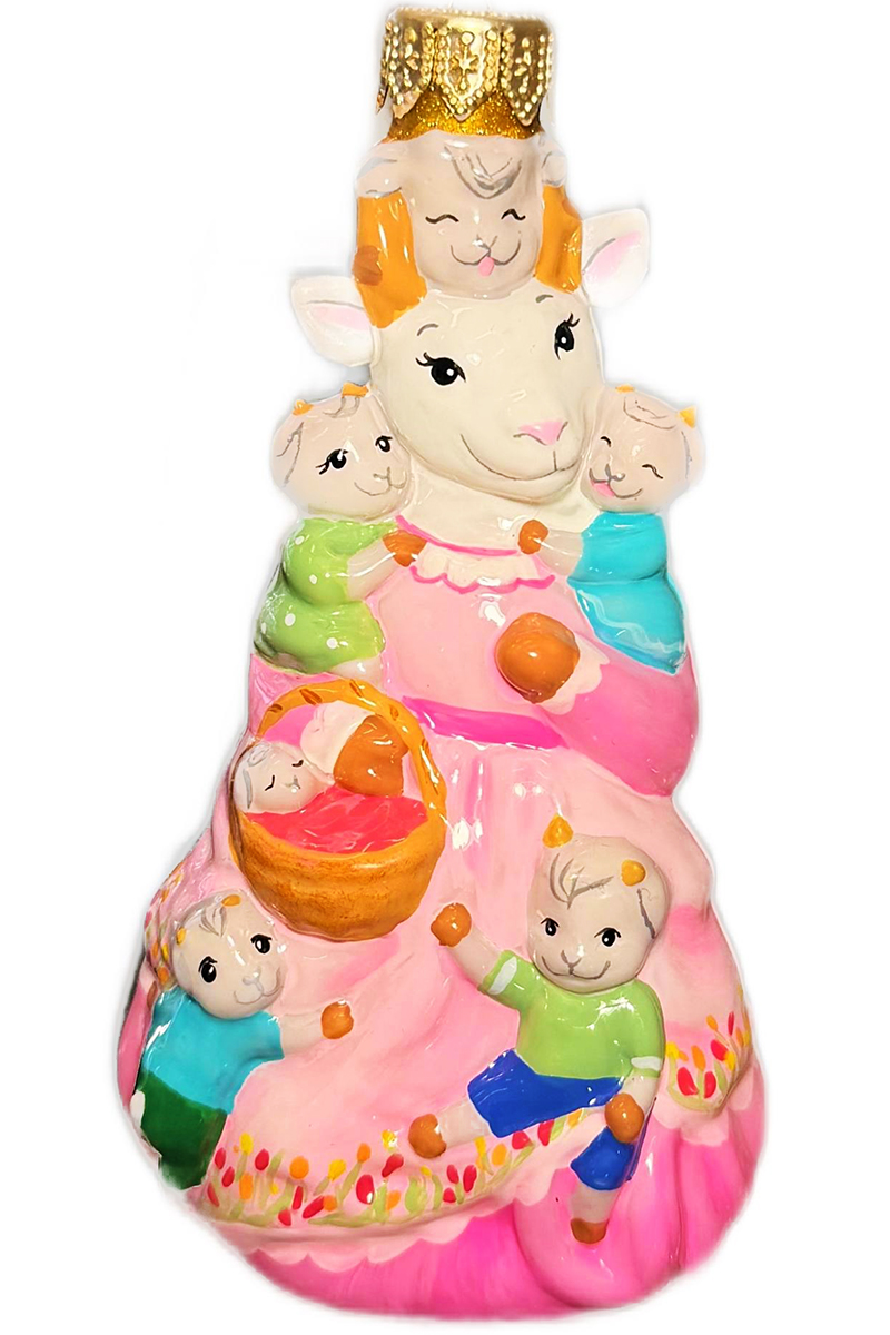 Елочная игрушка  Коза и семеро козлят ЛФП-25027