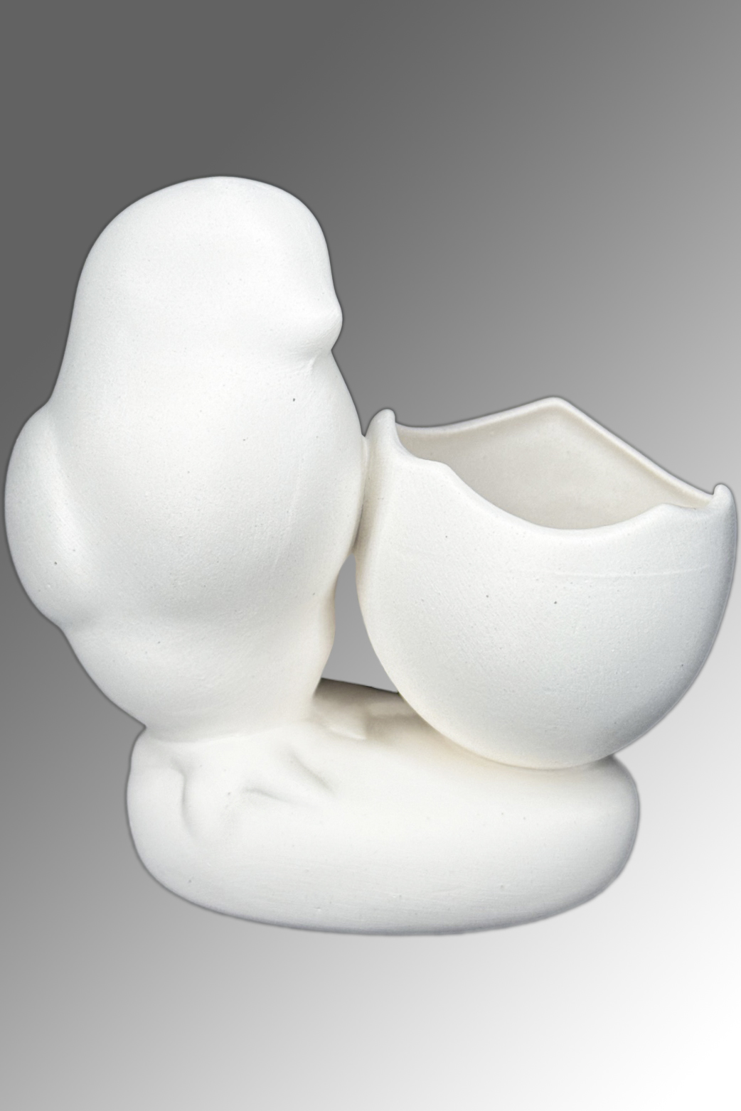 Фарфоровая елочная игрушка Цыпленок пасхальный 10 см ЗВФ-ЦП