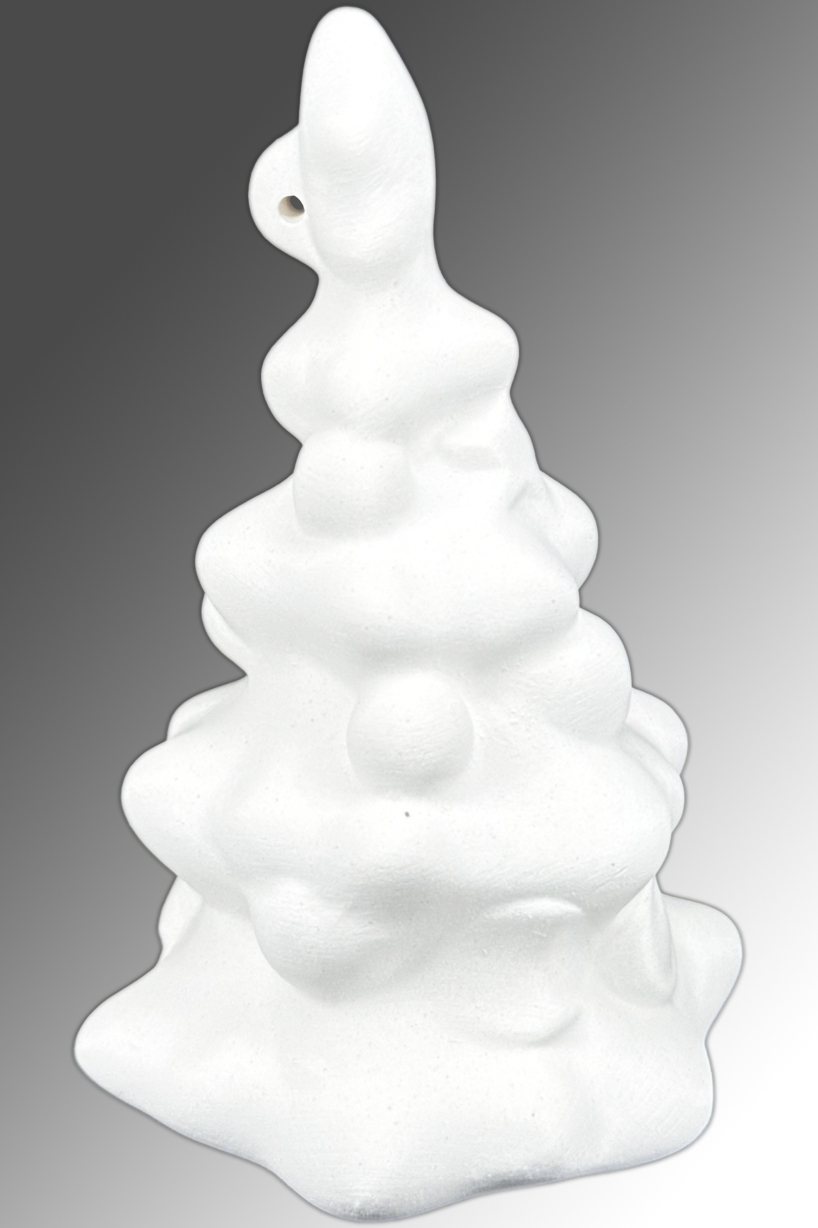 Фарфоровая елочная игрушка Елка 9,5 см  ЗВФ-Е