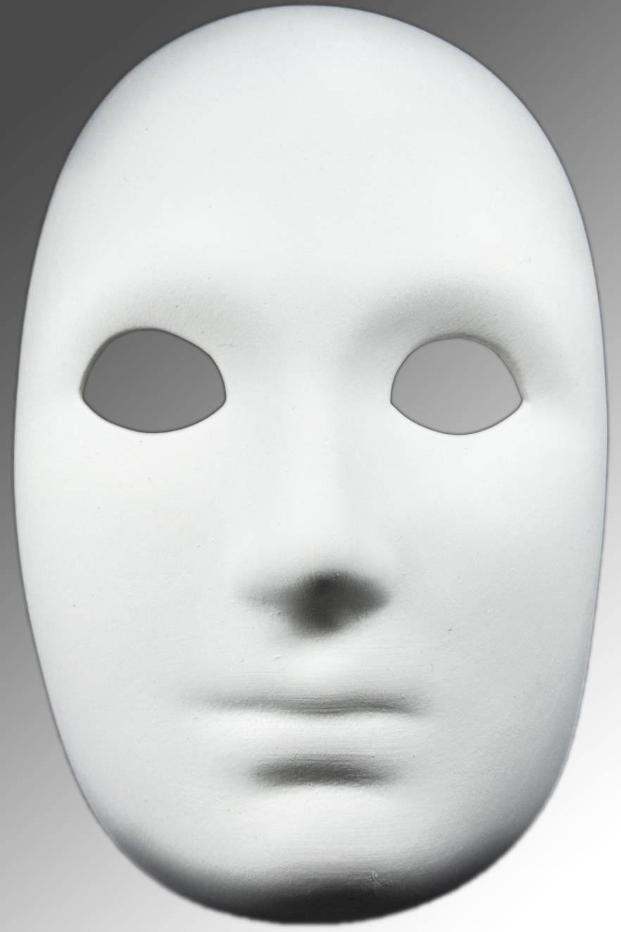 Фарфоровая елочная игрушка Маска 15 см  ЗВФ-М