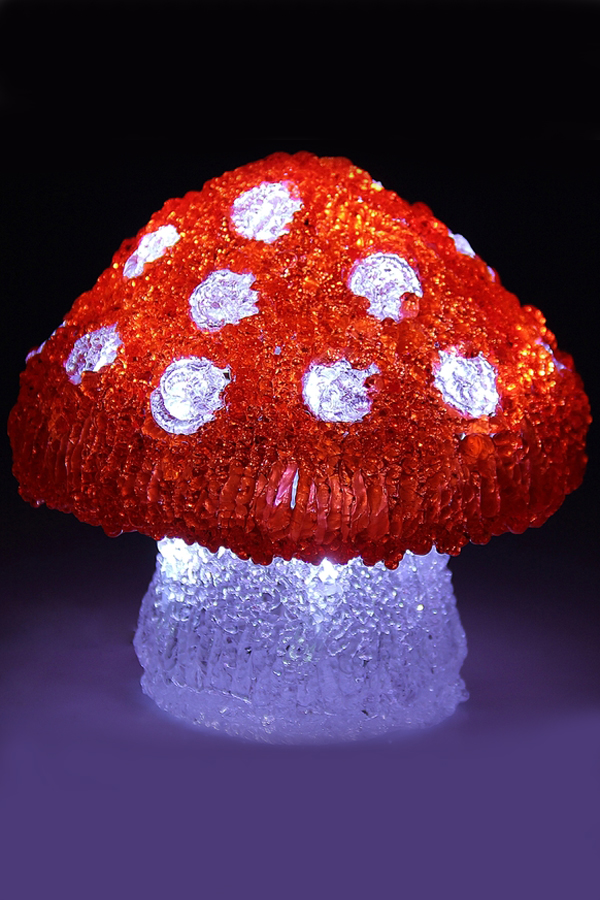 Световая фигура Три гриба 16см 676336